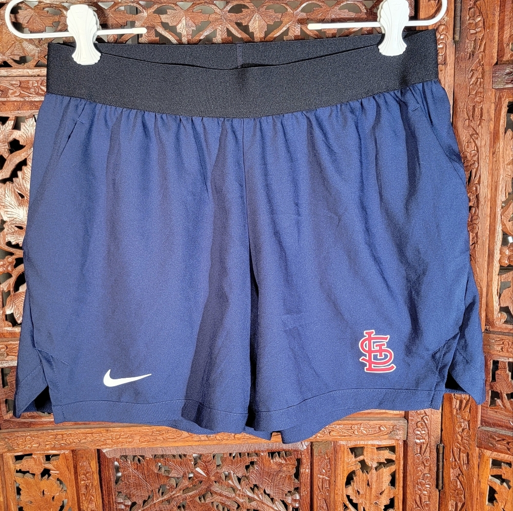St. Louis Cardinals Nike Women's Flex Vent Max Performance Shorts, Navy, Size S